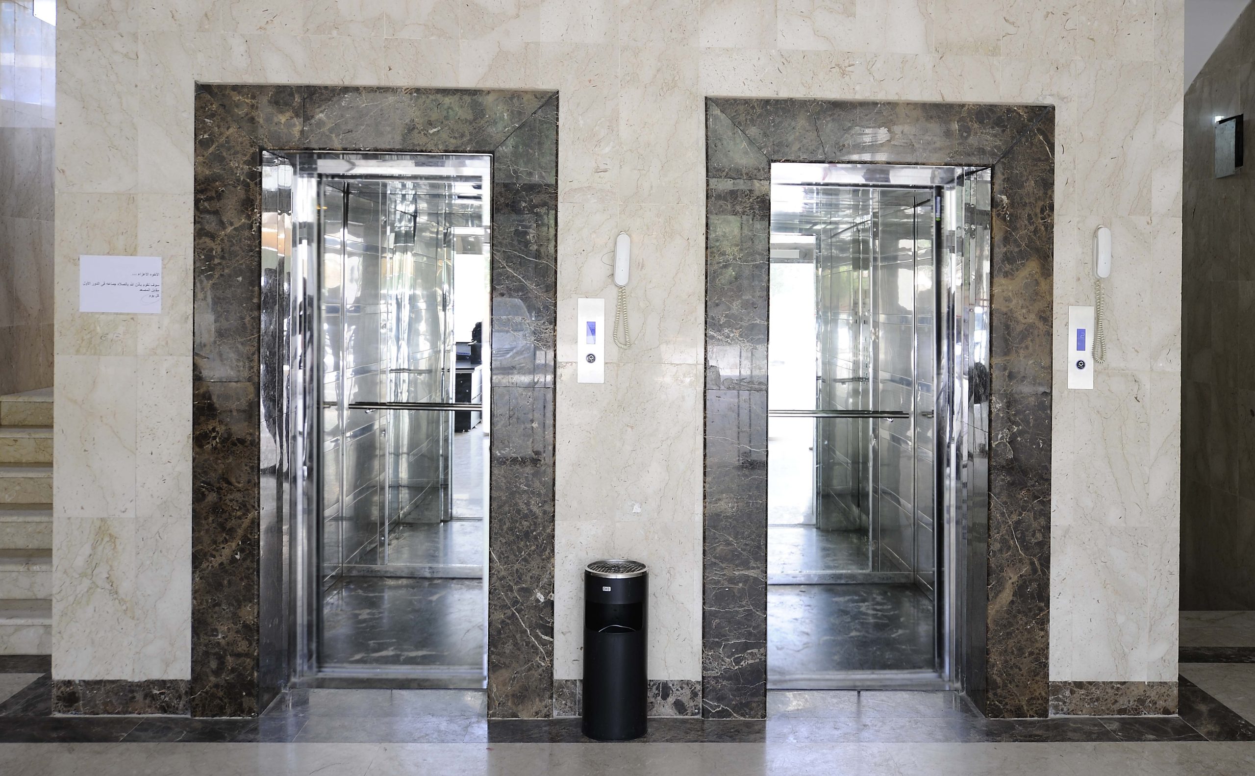 توريد وتركيب مصعد كهربائي ايطالي الصنع من شركة تكنولوجيا المصاعد