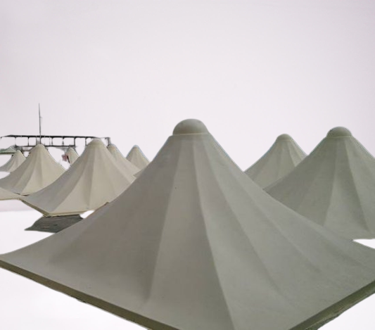 تصنيع مظلات فايبرجلاس من مصنع محمد زاهر فتيح